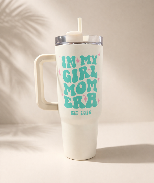 In My Girl Mom Era Stainless Steel Tumbler - 40 oz