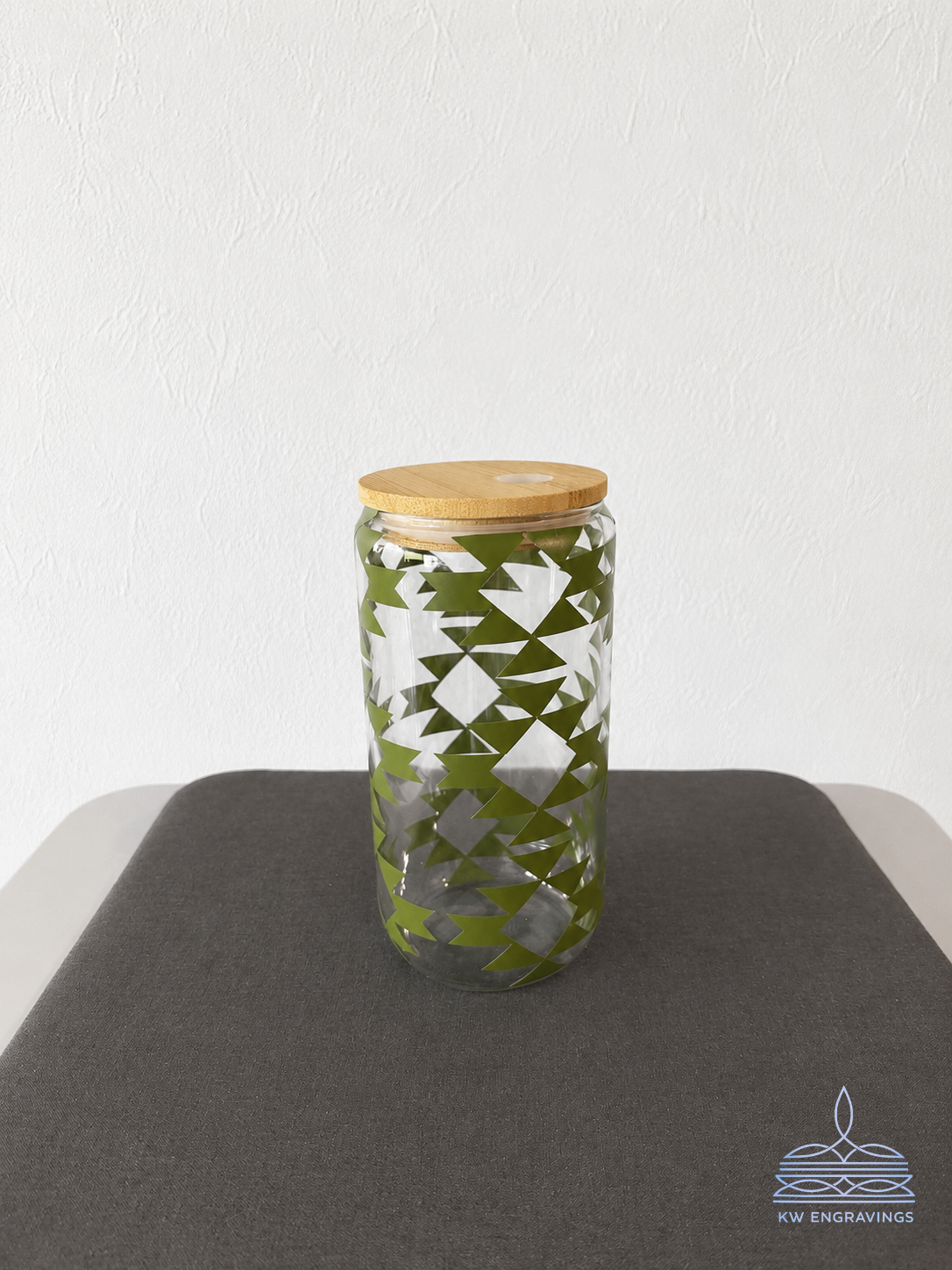 Aztec Glass Iced Coffee Cup - 16 oz