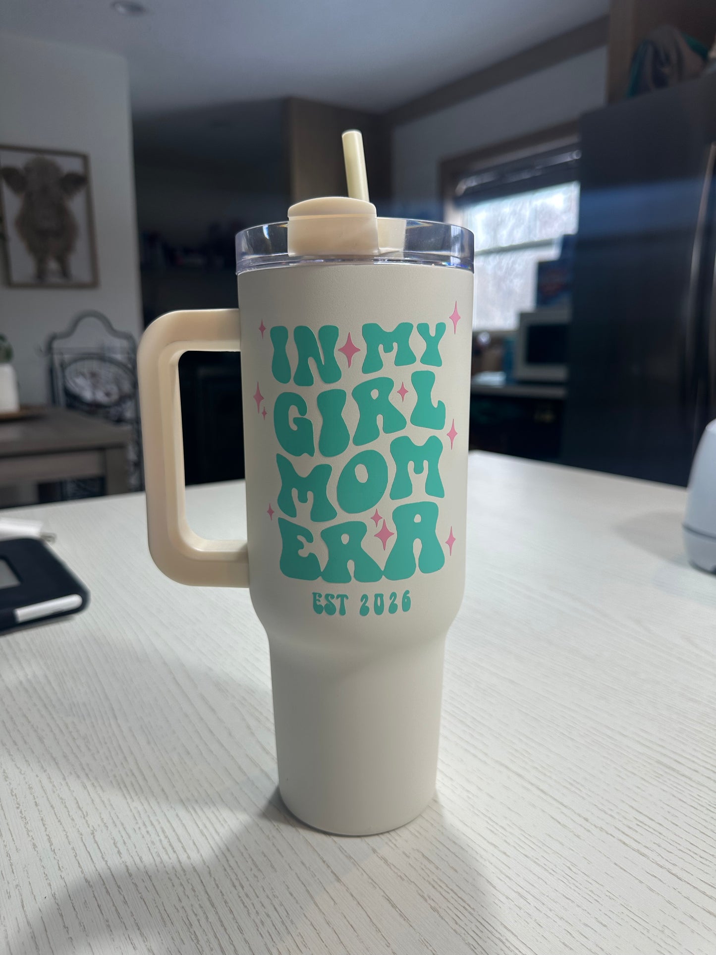 In My Girl Mom Era Stainless Steel Tumbler - 40 oz