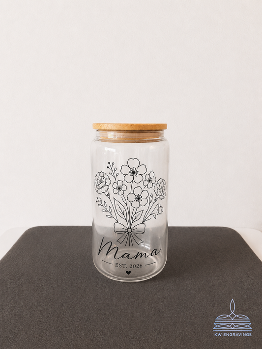Mama Glass Iced Coffee Cup - 16 oz